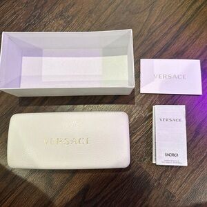 Versace White Leather Women's Bag